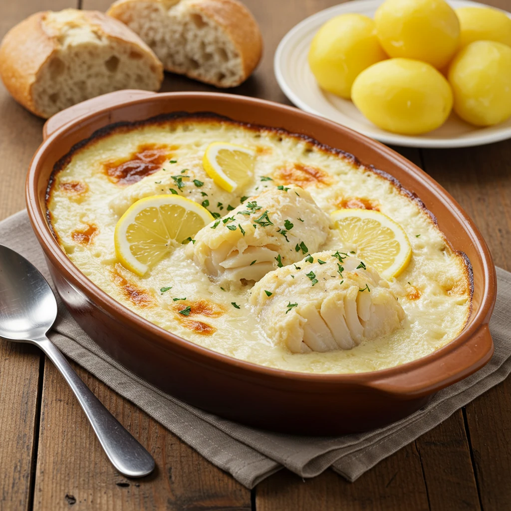 Receita de Bacalhau na Nata