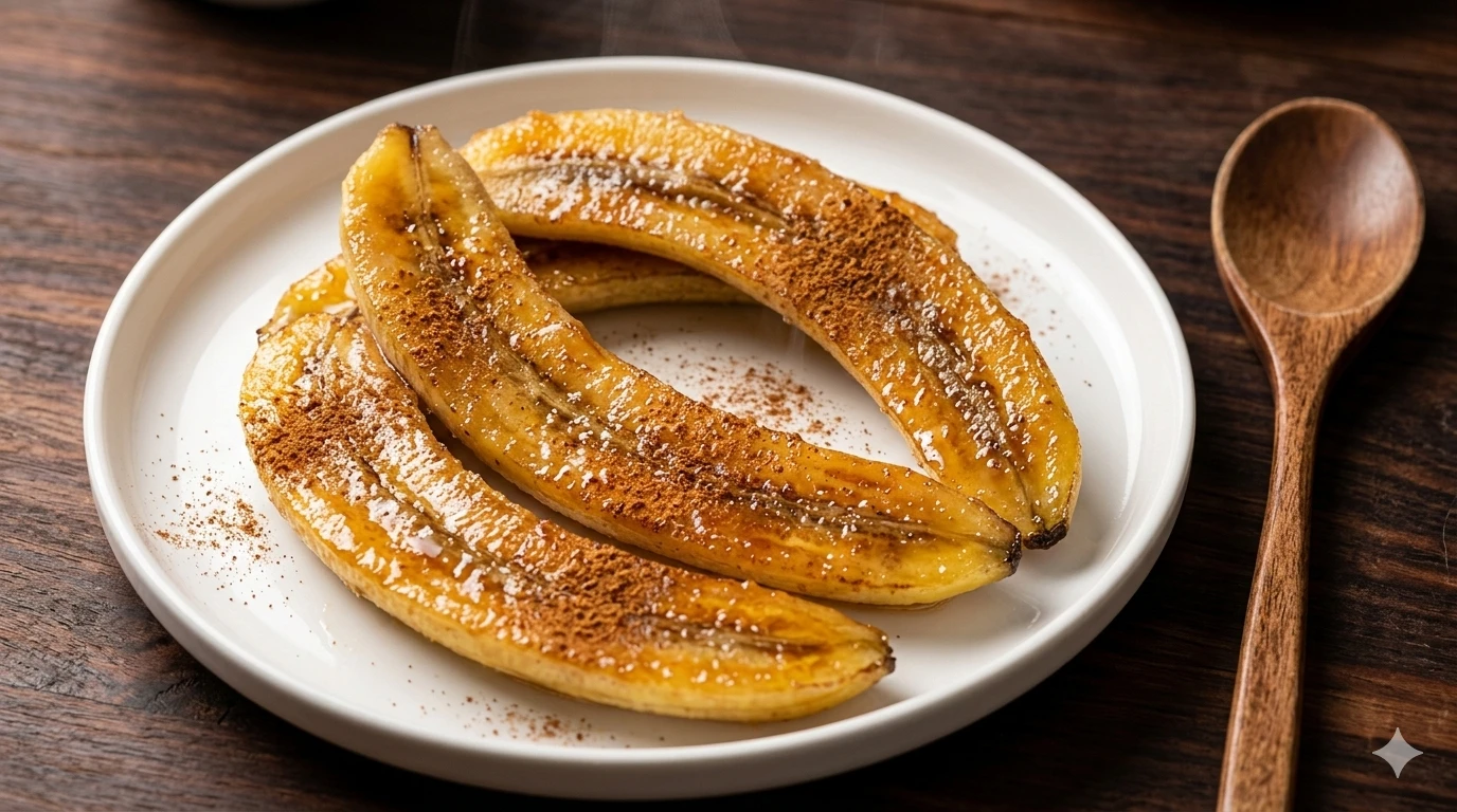 Receita de Banana Assada com Canela na Air Fryer