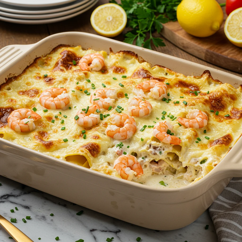 Lasanha de Camarão