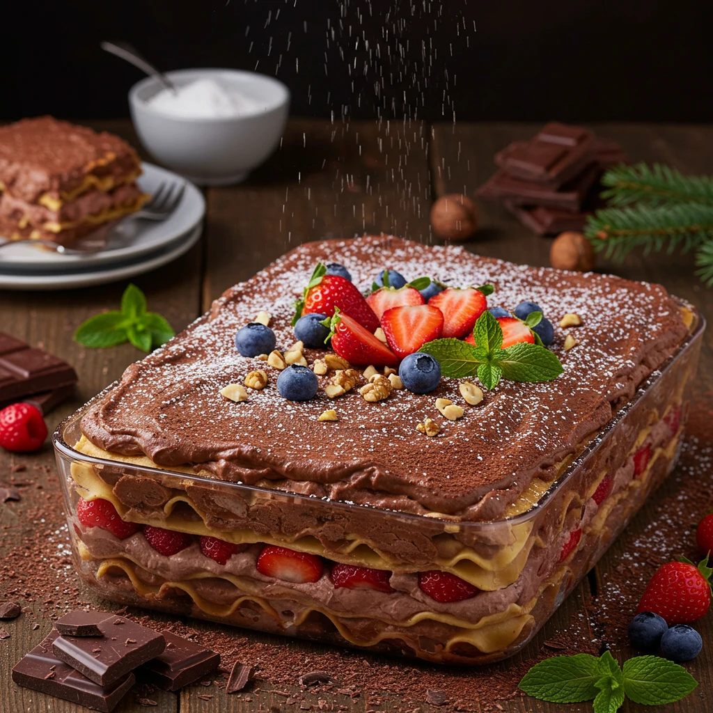 Lasanha de Chocolate (Sobremesa)