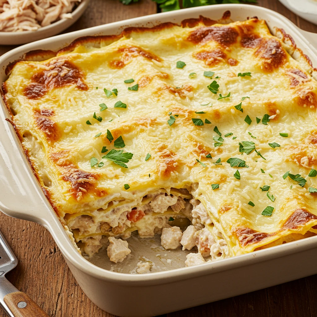 Lasanha de Frango e Catupiry