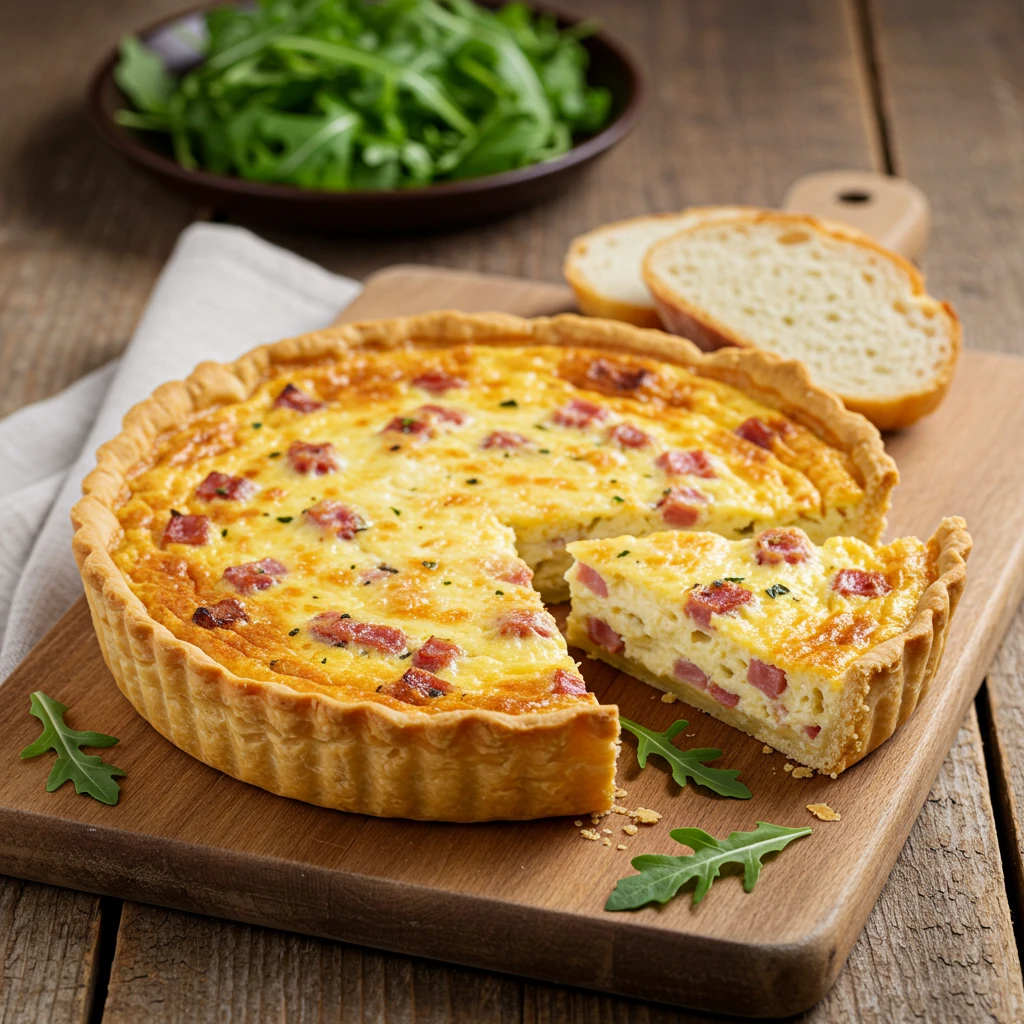 Quiche de Queijo e Presunto
