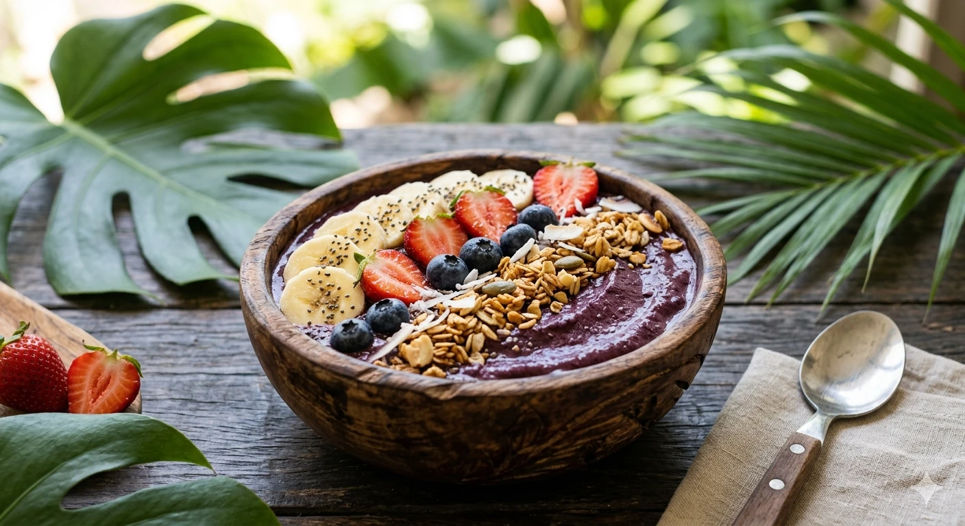 Receita de Smoothie Bowl de Açaí e Frutas